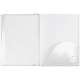 Portfolio Mappe mit 6 Sichthllen und Seitenfach weiss Strau