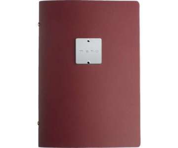 Menkarte A5 bordeaux Metallschild wein
