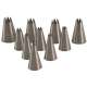 Spritztlle Stern 18mm 2er Set, Edelstahl