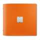 Karte quadratisch orange gelocht