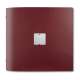 Karte quadratisch bordeaux gelocht