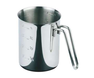 Messbecher 0.5 lt.  10cm, H 14cm, Edelstahl