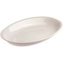 Servierplatte oval, 50x35x7 cm, weiss