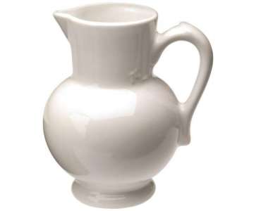 Wasserkrug, 1 l, weiss