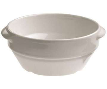 Schssel rund mit Griffen, 13 cm, weiss