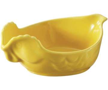 Auflaufform Huhn, gelb, 15x10.5x6 cm / 0.2 lt