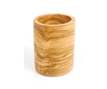 Kellenbehlter Olivenholz H: 15 cm, 11 cm