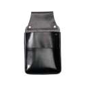 Revolvertasche 27x12cm, schwarz, Leder