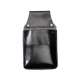 Revolvertasche 27x12cm, schwarz, Leder
