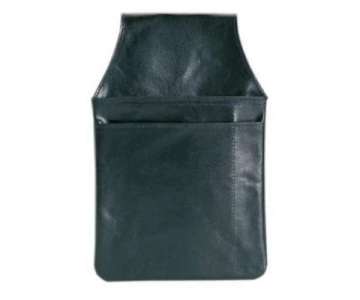 Revolvertasche 13,5x22,5cm, schwarz, Leder