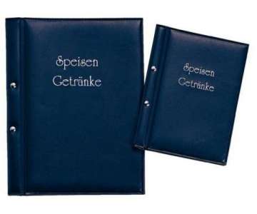 Speisekarte ECO DIN A4 Buchsch. inkl. 1Hlle, blau