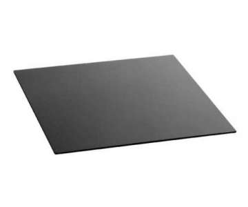 Glasplatte 42x42x0,4cm, schwarz