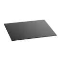 Glasplatte 42x34x0,4cm, schwarz