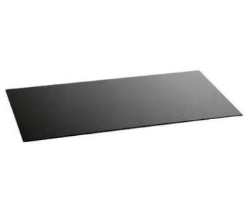 Glasplatte 80x40x0,4cm, schwarz