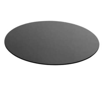 Glasplatte D:53cm, Strke 0,4cm, schwarz