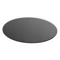 Glasplatte D:60cm, Strke 0,4cm, schwarz