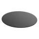 Glasplatte D:60cm, Strke 0,4cm, schwarz