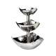 3er Etagere 3-eckig, D:40cm, H:51cm, gehmmert
