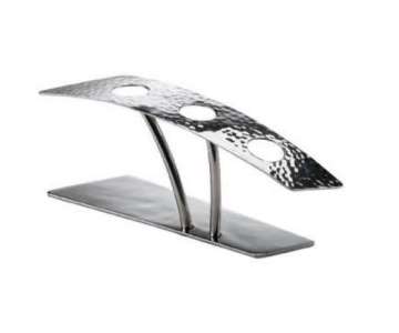 Food Display 3-Loch, 20x5,5cm, H:7,5cm, gehmmert