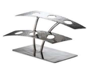 Food Display 6-Loch, 21x9,5cm, H:10,5cm, gehmmert