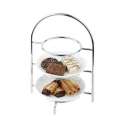 Serviergestell fr 3 Teller, 18,5x16x26cm