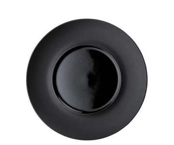 Teller SPHERE flach, D:14,5, H:1,5cm, schwarz