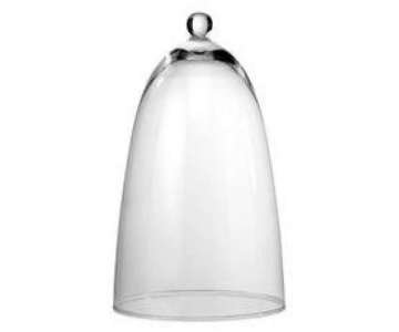Glascloche klar, D:18,5cm, H:31cm