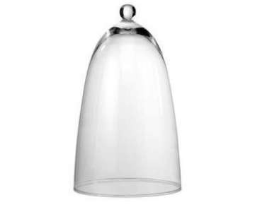 Glascloche klar, D:22,5cm, H:37cm
