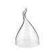 Glas-Cloche, D:9cm, H:14-16cm