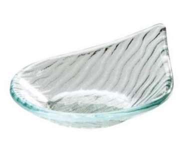 Glasschlchen Tropfen, gerillt, 10x8,5cm