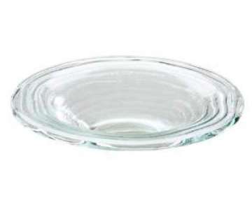 Glasschale m. breitem Rand, D:35cm, H:6cm