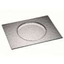 Glasplatte 30x23 mit runder Vertiefung