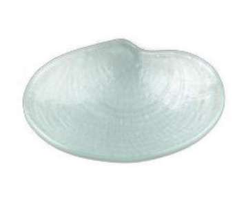 Glasschlchen Muschel D:10cm, wei