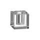 Reagenzglashalter Glas, 3,8x3,8x3,8cm, klar