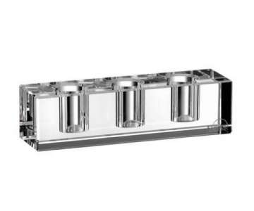 Reagenzglashalter Glas, 14x3,8x3,8cm, klar