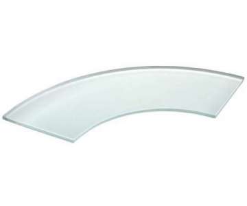 Buffetplatte Kurve 90, 65x28cm, satiniert