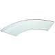 Buffetplatte Kurve 90, 65x28cm, satiniert