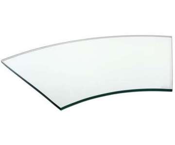 Buffetplatte Kurve 45, 62x37,5cm, klar