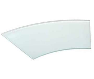 Buffetplatte Kurve 45, 62x37,5cm, satiniert
