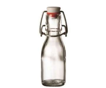 Glasflasche 0,1L mit Bgelverschlu