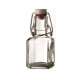 Glasflasche quadr. 0,1L mit Bgelverschlu
