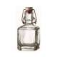 Glasflasche quadr. 0,2L mit Bgelverschlu
