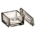 Glasminiatur 7x7cm/Deckel f. Art. 5338