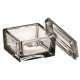Glasminiatur 7x7cm/Deckel f. Art. 5338