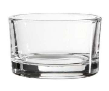 Glas-Schlchen  0,13L D:8cm, H:5cm, klar