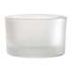 Glas-Schlchen  0,13L D:8cm,H:5cm, satin./klar
