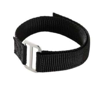 Klettgurt mit Ring, 43x2,5cm, schwarz
