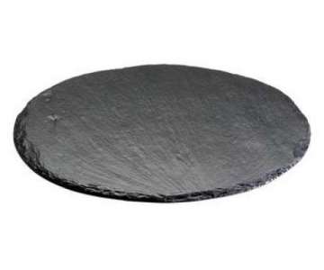 Schiefer-Buffetplatte D:60cm m. Gummifssen