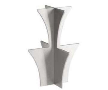 Buffet-Kreuz CHOICE, 13x13x24cm, 18/10, 2tlg.
