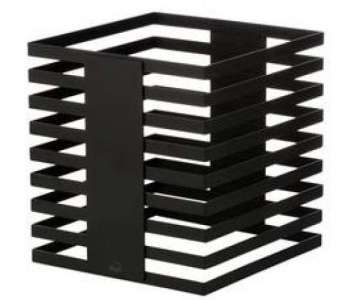 Buffetst. SQUARELINE, 24x24x25,5cm, schwarz, 18/10